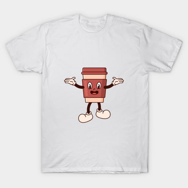 Happy cup of coffee T-Shirt by subkontr